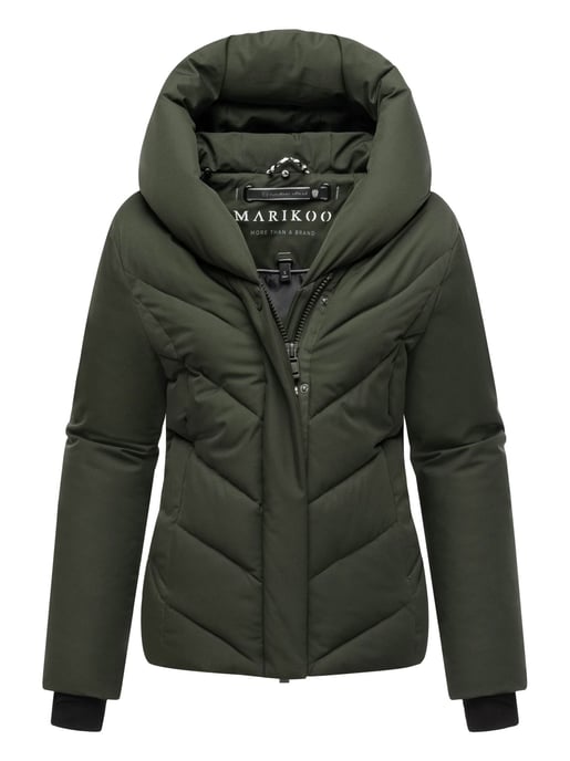 Marikoo women’s quilted winter jacket Nadiraa with 2-in-1 design & hood - Image 2