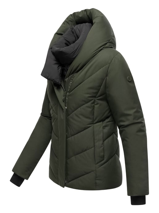 Marikoo women’s quilted winter jacket Nadiraa with 2-in-1 design & hood - Image 3