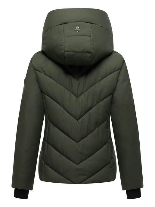 Marikoo women’s quilted winter jacket Nadiraa with 2-in-1 design & hood - Image 4