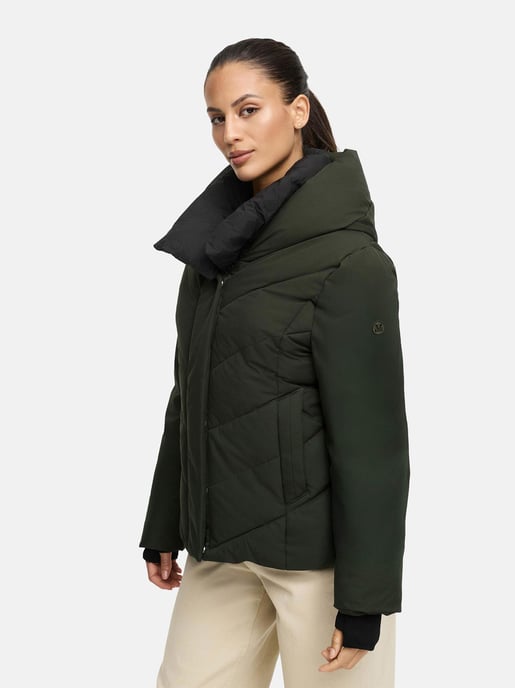 Marikoo women’s quilted winter jacket Nadiraa with 2-in-1 design & hood - Image 5