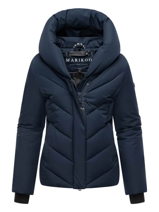 Marikoo dames gewatteerde winterjas Nadiraa met 2-in-1 design & capuchon - Image 2