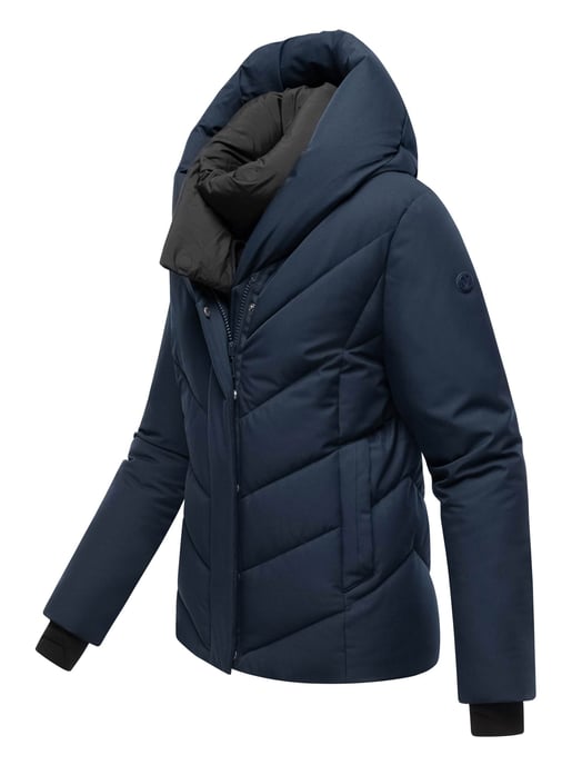 Marikoo dames gewatteerde winterjas Nadiraa met 2-in-1 design & capuchon - Image 3