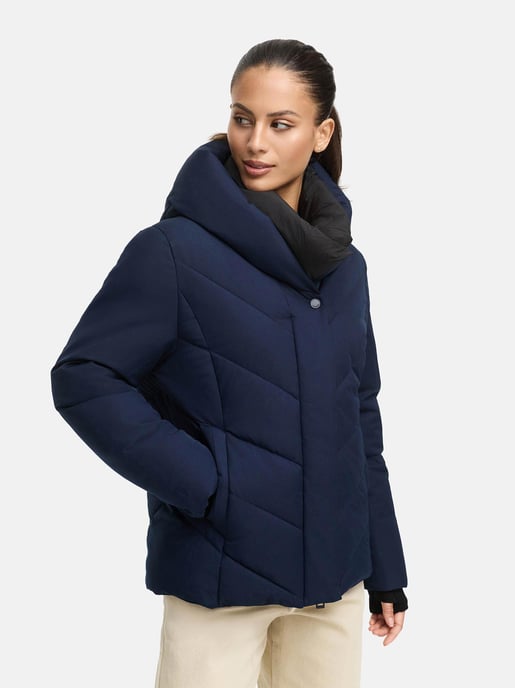 Marikoo dames gewatteerde winterjas Nadiraa met 2-in-1 design & capuchon - Image 6