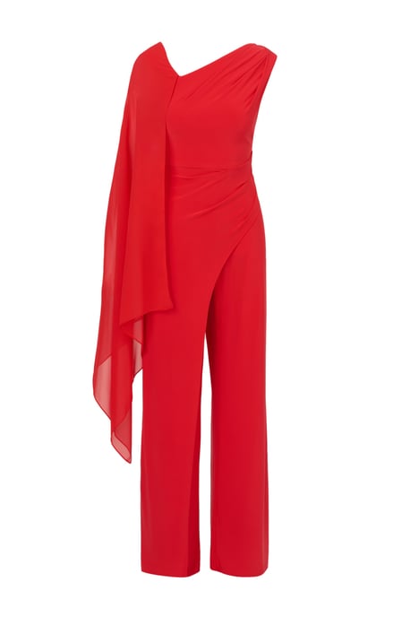 Asymmetrical Jersey Jumpsuit - Image 4