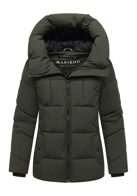 Marikoo dames gewatteerde winterjas Kuscheltatze XVI met capuchon - Image 1