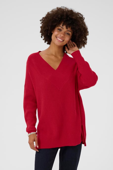 CUolivia V-neck Pullover Knitted pullover Oversize fit - Image 3