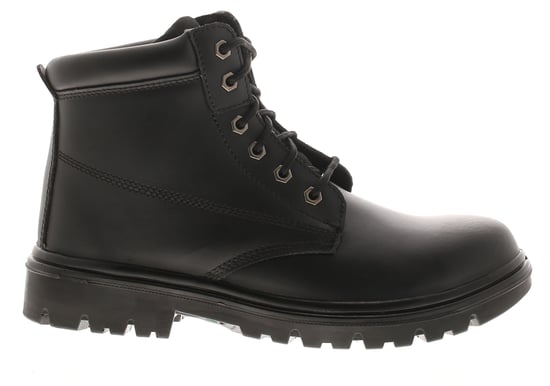 Tradesafe Mens Safety Boots Build Lace Up Coated Leather Black - Image 2