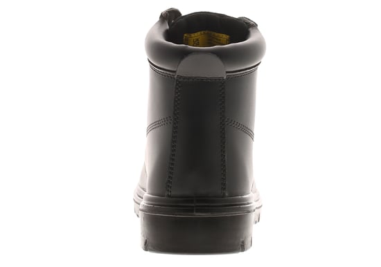 Tradesafe Mens Safety Boots Build Lace Up Coated Leather Black - Image 4