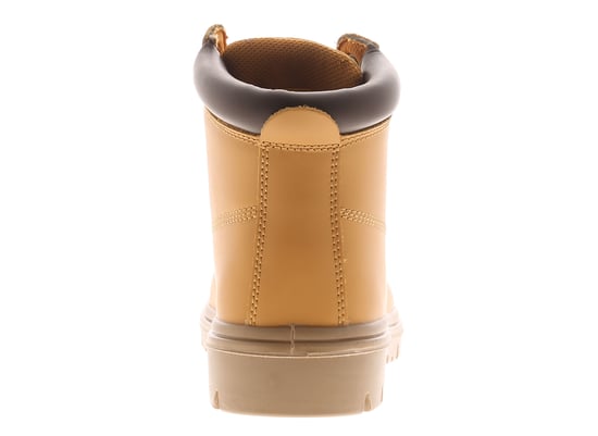 Tradesafe Mens Safety Boots Build Lace Up Coated Leather Beige - Image 4
