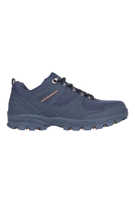 'McLeod' Men Hiking Shoes Cushioned Breathable Lightweight Lace Up Walking Navy - Image 2