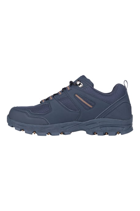 'McLeod' Men Hiking Shoes Cushioned Breathable Lightweight Lace Up Walking Navy - Image 3