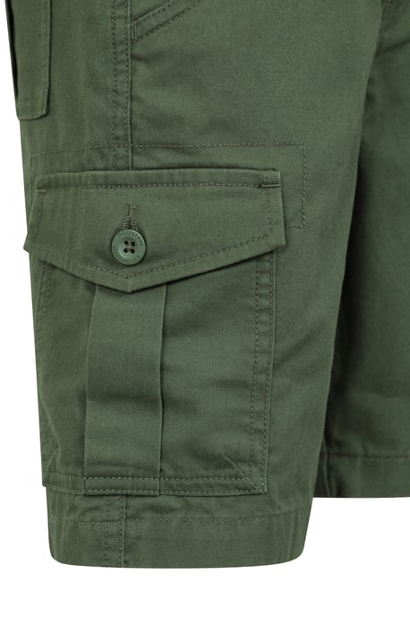 'Cargo' Kids Shorts 100% Cotton Adjustable Waistband Casual Summer Bottoms Khaki - Image 5