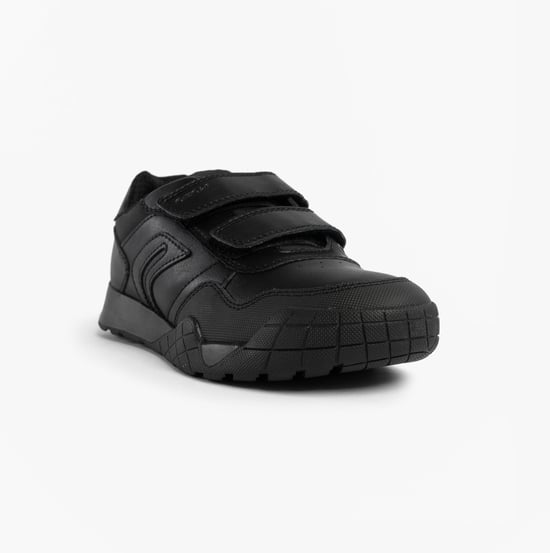 Geox J Rann-e Boy Unisex Kids Touch Fasten Trainers Black - Image 4
