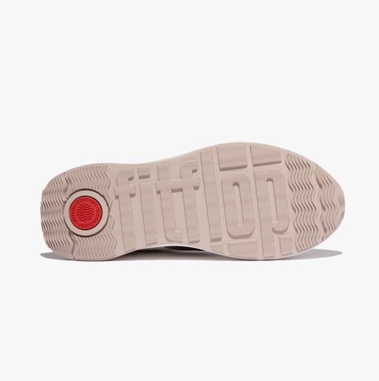Fitflop F-mode Womens Leather Trainers Urban White - Image 4