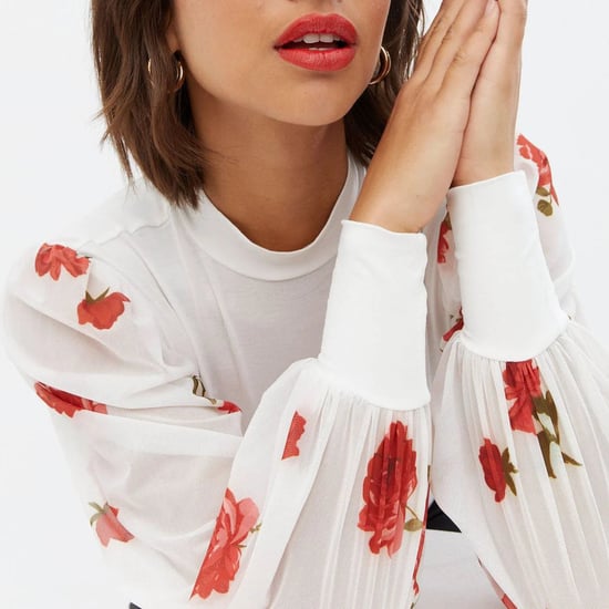 Floral Mesh Sleeve Top - Image 5