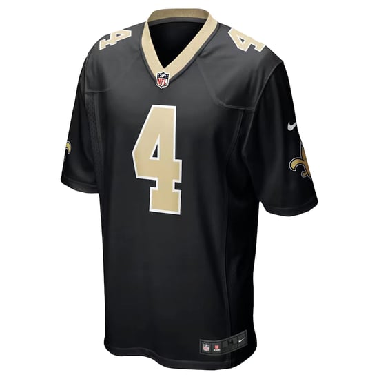 Nike NFL New Orleans Saints 4 Derek Carr Home Game Jersey - Image 2
