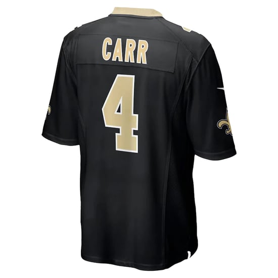 Nike NFL New Orleans Saints 4 Derek Carr Home Game Jersey - Image 3