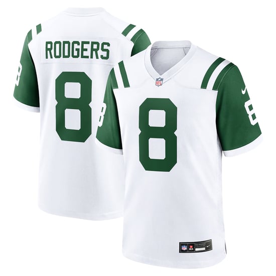 Nike NFL New York Jets 8 Rodgers Home Game Jersey - Image 1