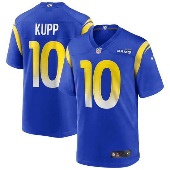 Nike NFL Los Angeles Rams 10 Kupp Home Game Jersey - Image 1