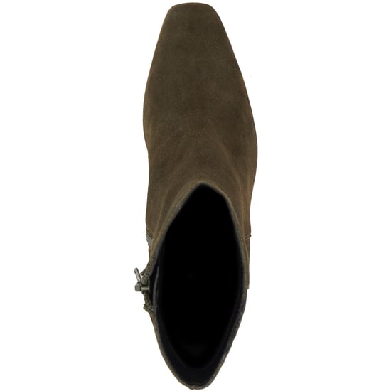 Dune Ovation Suede Women's Khaki Heeled Ankle Boots - Image 4