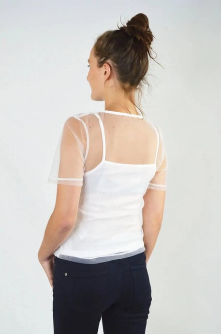 Embroidered Layered Top/vest - Image 3