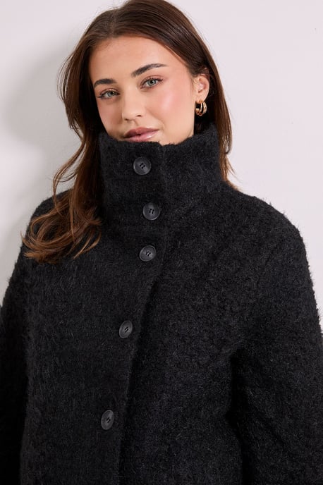 Funnel Neck Short Coat - Image 4