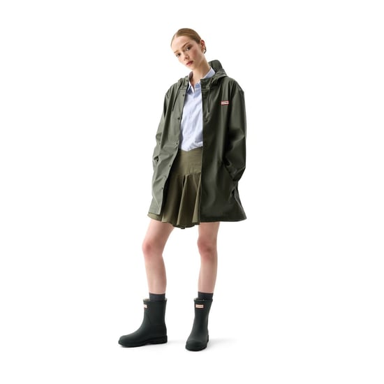 Hunter Jo Parka Unisex Adults Green Rain Jacket - Image 3
