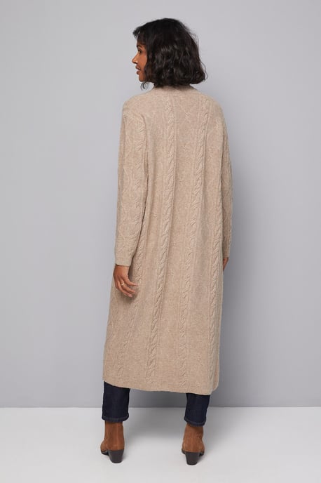 Longline Maxi Cable Cardigan - Image 5