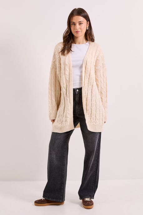 Chunky Longline Multi Cable Cardigan - Image 2
