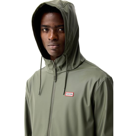 Hunter Andrea PU Rain Coat Unisex Adults Green Rain Coat - Image 3