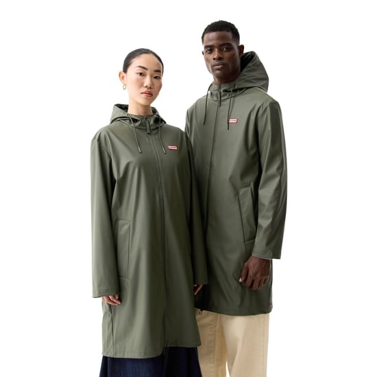 Hunter Andrea PU Rain Coat Unisex Adults Green Rain Coat - Image 5