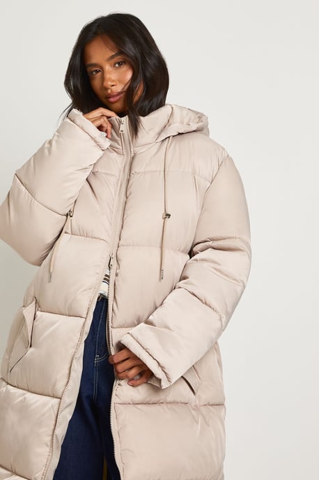 Petite Longline Puffer Jacket - Image 4