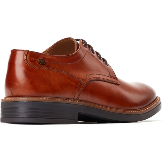 Base London Durham Leren Heren Veterschoenen in Verbrand Tan - Image 2