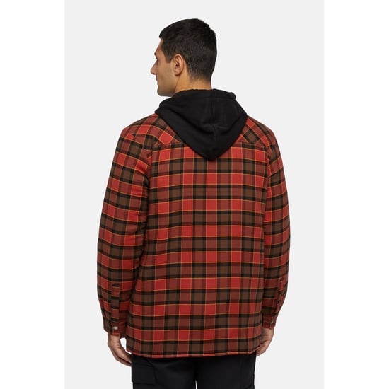 Dickies Fleece Hemd met Kap Heren Rood Shirt Jacket - Image 3