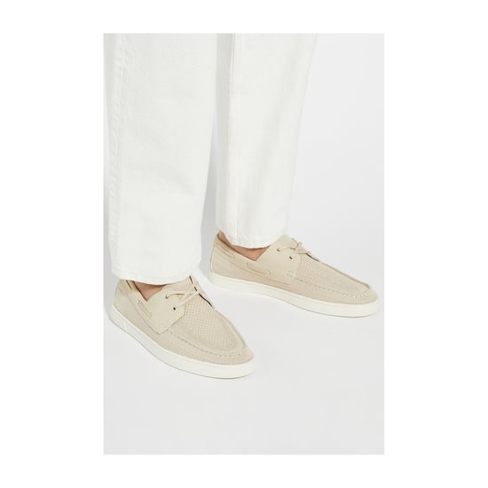 Dune Blaizerss Heren Bootschoenen Van Stof In Crèmekleur - Image 6