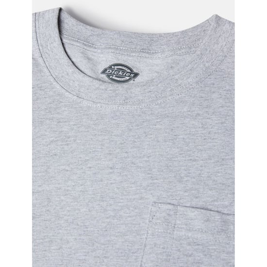 Dickies Pocket Lange Mouwen Katoenen Heren T-Shirt Grijs - Image 4