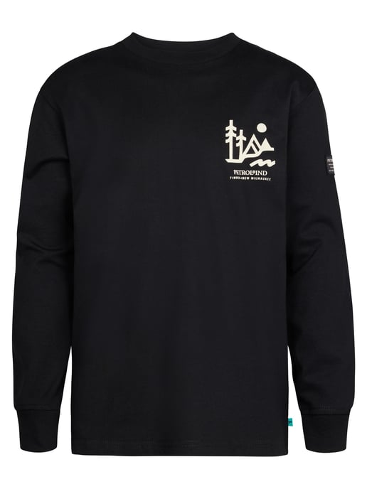 Petrol Industries - Jongens Logo T-shirt Black Hills - Zwart - Image 1