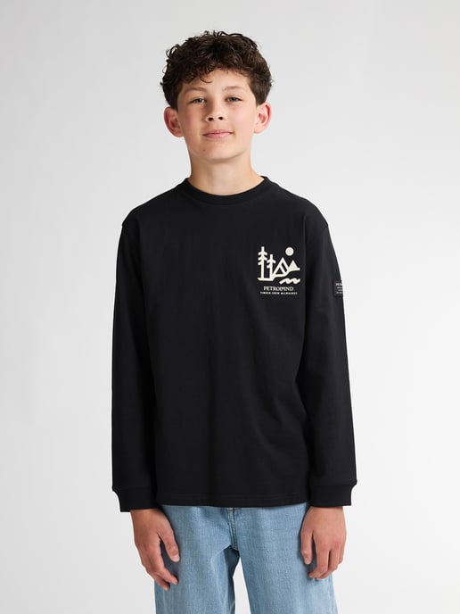 Petrol Industries - Jongens Logo T-shirt Black Hills - Zwart - Image 3