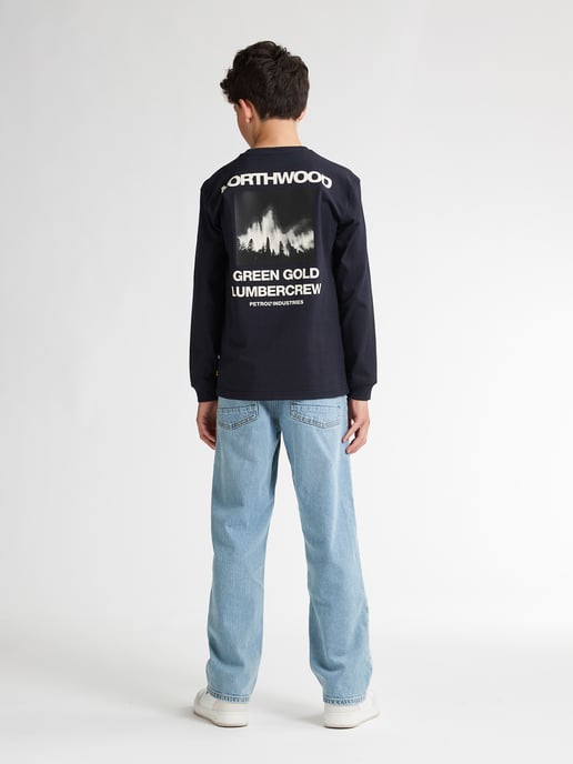 Petrol Industries - Jongens Backprint T-shirt White Mountain - Blauw - Image 6