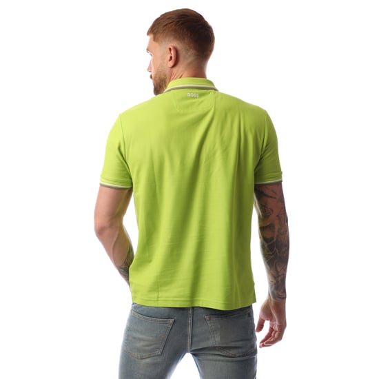 Men's Boss Paddy Pro Polo Shirt in Green - Image 3