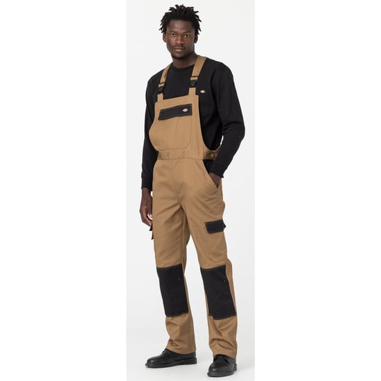 Dickies Everyday Tuinbroek en Draagband Polyester Heren Bruine Werkoverall - Image 3