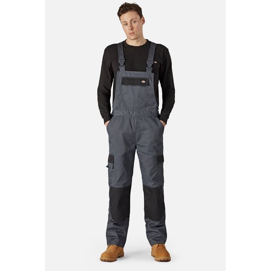 Dickies Everyday Bib and Brace Polyester Men's Grey Work Overall - Image 1