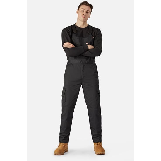 Dickies Everyday Bib and Brace Polyester Men's Black Work Overall - Image 1