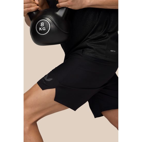 Castore Branded Elastic Shorts Polyester Men's Black Knee-Length Shorts - Image 4