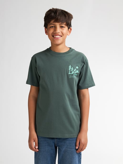 Petrol Industries - Jongens Backprint T-shirt Tetons - Groen - Image 3