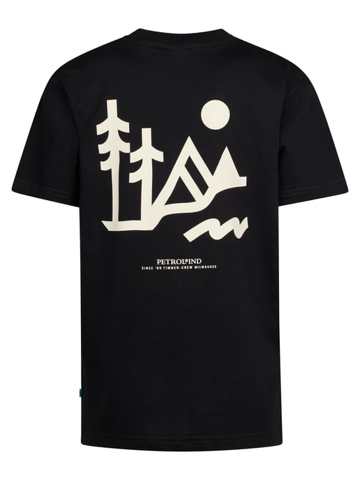 Petrol Industries - Jongens Backprint T-shirt Tetons - Zwart - Image 2