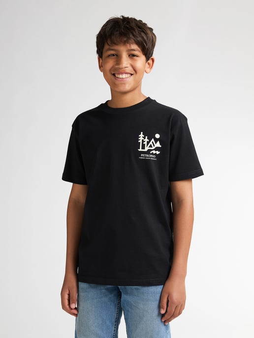 Petrol Industries - Jongens Backprint T-shirt Tetons - Zwart - Image 3