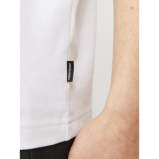 Jack & Jones Chad Branding Bomull Herr Vit - Image 6