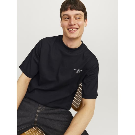 Jack & Jones Chad Branding Bomull Herr Svart - Image 3