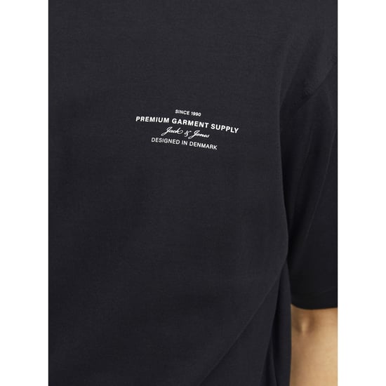 Jack & Jones Chad Branding Bomull Herr Svart - Image 6